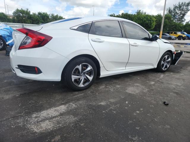 19XFC2F68LE208695 - 2020 HONDA CIVIC LX WHITE photo 3