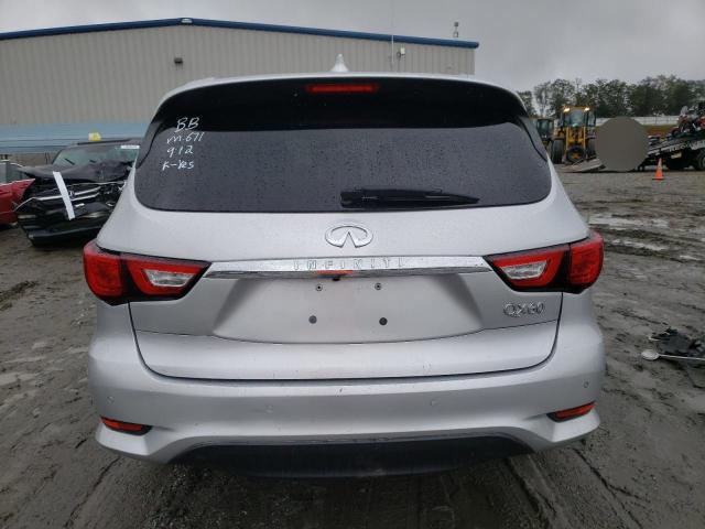 5N1DL0MM0HC542792 - 2017 INFINITI QX60 SILVER photo 6