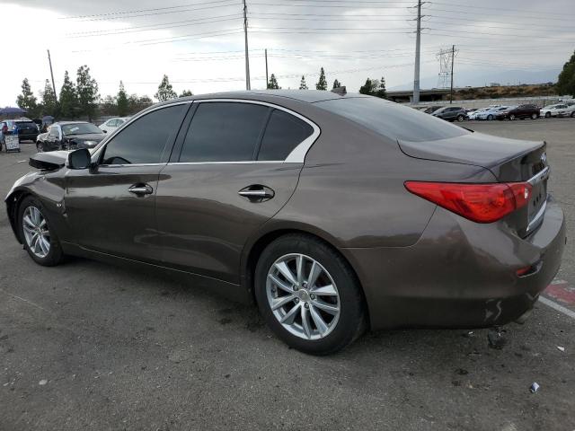 JN1BV7AP0FM343300 - 2015 INFINITI Q50 BASE BROWN photo 2