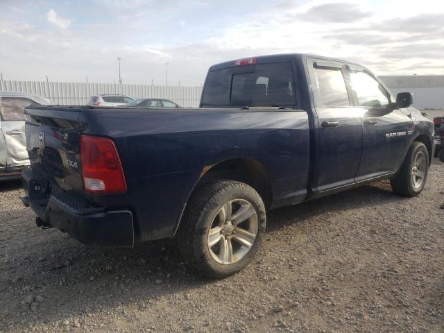 1C6RD7HT7CS173226 - 2012 DODGE RAM 1500 SPORT BLUE photo 3