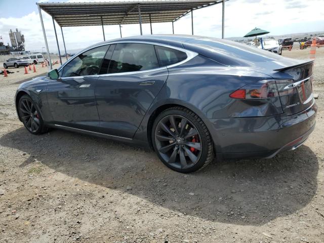 5YJSA1H10EFP52718 - 2014 TESLA MODEL S 灰色 照片 2