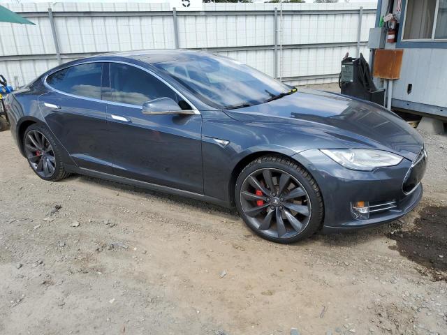 5YJSA1H10EFP52718 - 2014 TESLA MODEL S 灰色 照片 4