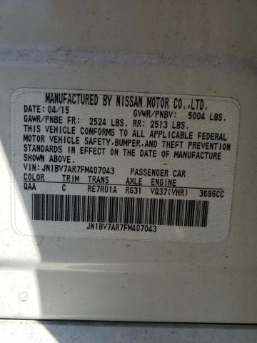 JN1BV7AR7FM407043 - 2015 INFINITI Q50 BASE 白色 照片 13