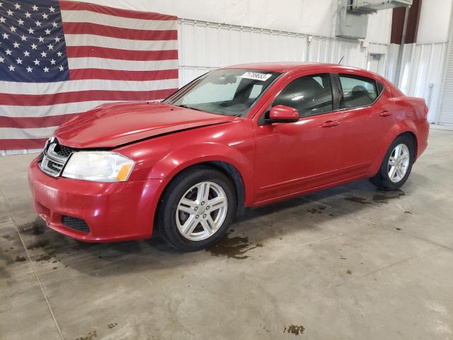 1C3CDZCBXCN156948 - 2012 DODGE AVENGER SXT RED photo 1