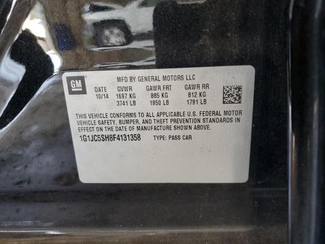 1G1JC5SH8F4131358 - 2015 CHEVROLET SONIC LT 黑色 照片 12