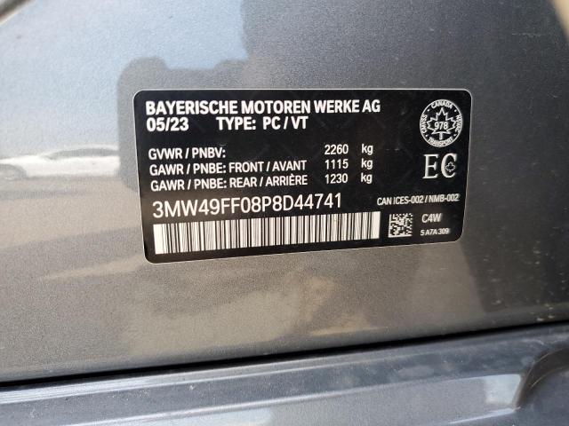 3MW49FF08P8D44741 - 2023 BMW M340XI SILVER photo 12