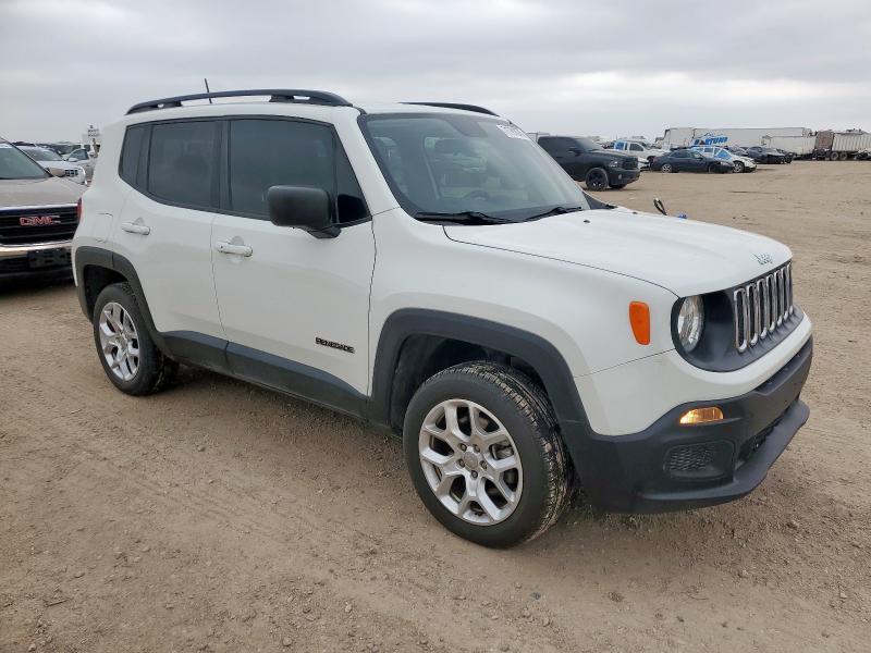 ZACCJBAB4JPJ22522 - 2018 JEEP RENEGADE SPORT თეთრი ფოტო 4