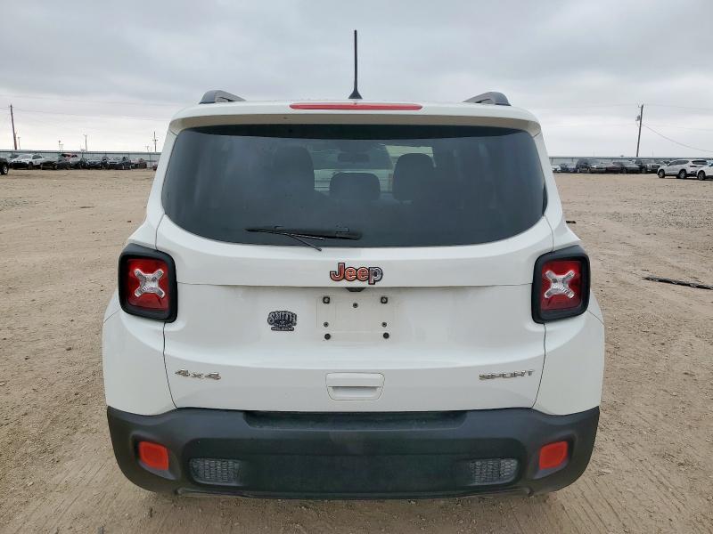 ZACCJBAB4JPJ22522 - 2018 JEEP RENEGADE SPORT თეთრი ფოტო 6