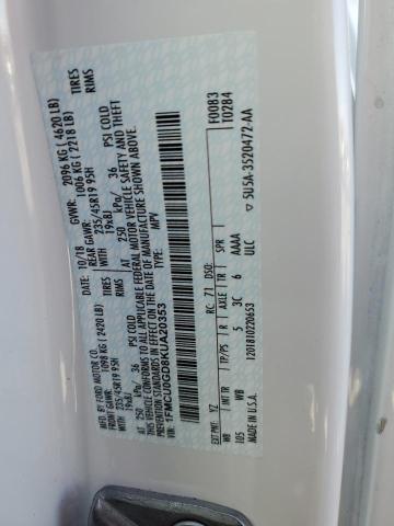 1FMCU0GD8KUA20353 - 2019 FORD ESCAPE SE WHITE photo 14