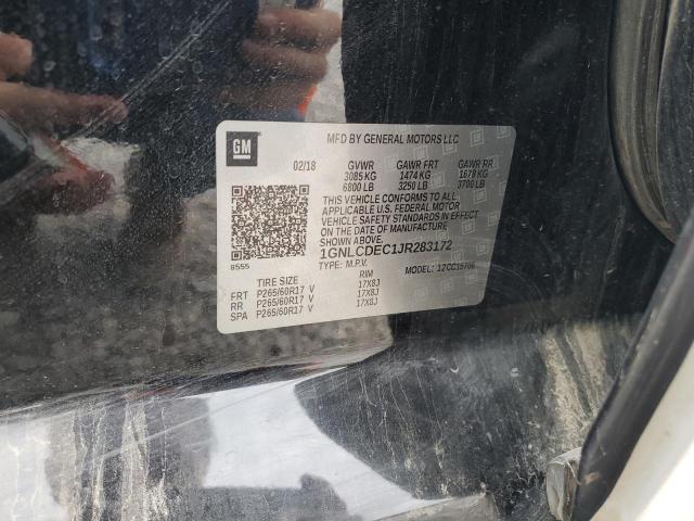 1GNLCDEC1JR283172 - 2018 CHEVROLET TAHOE POLICE Екі түсті фото 14