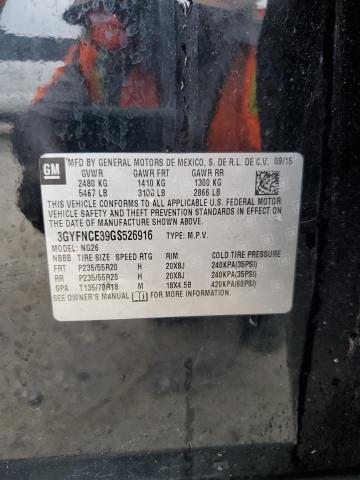 3GYFNCE39GS526916 - 2016 CADILLAC SRX PERFORMANCE COLLECTION Noir photo 13