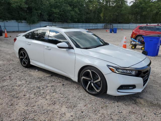 1HGCV2F32KA009373 - 2019 HONDA ACCORD SPORT WHITE photo 4