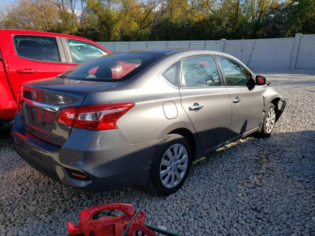 3N1AB7AP4KY253644 - 2019 NISSAN SENTRA S GRAY photo 3