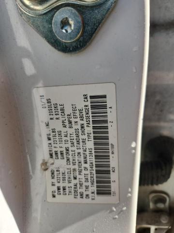 1HGCR2F54GA113845 - 2016 HONDA ACCORD SPORT 白色 照片 12