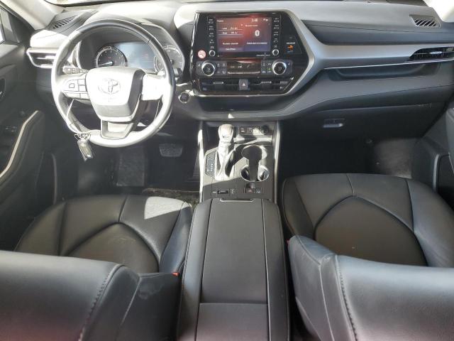 5TDGZRAH1NS543777 - 2022 TOYOTA HIGHLANDER XLE CHARCOAL photo 8