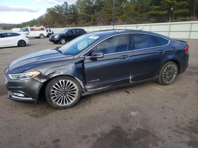 3FA6P0RU0JR205952 - 2018 FORD FUSION TITANIUM/PLATINUM HEV CHARCOAL photo 1