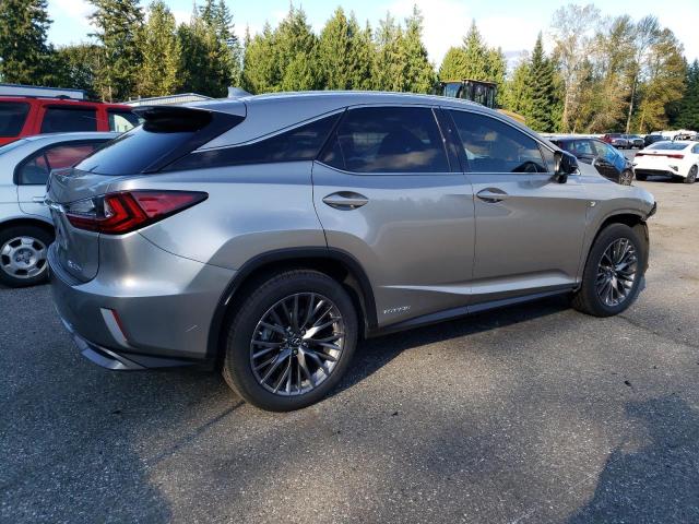 2T2BGMCA6JC023835 - 2018 LEXUS RX 450H BASE GRAY photo 3