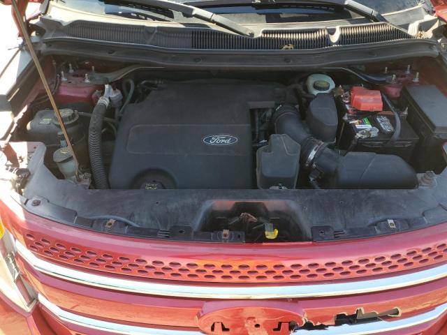 1FMHK8F82CGA51659 - 2012 FORD EXPLORER LIMITED RED photo 12