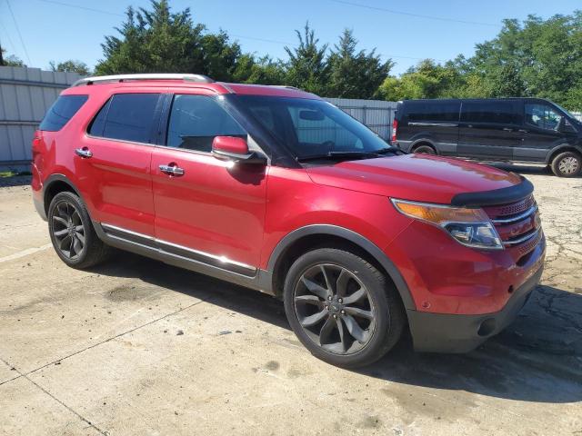 1FMHK8F82CGA51659 - 2012 FORD EXPLORER LIMITED RED photo 4