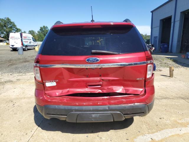 1FMHK8F82CGA51659 - 2012 FORD EXPLORER LIMITED RED photo 6