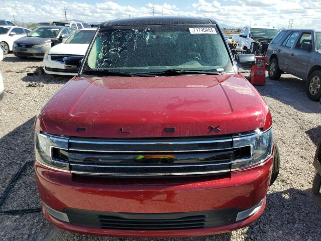 2FMGK5C86KBA28289 - 2019 FORD FLEX SEL RED photo 5