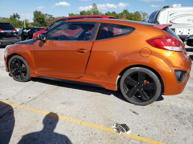 KMHTC6AE9DU137918 - 2013 HYUNDAI VELOSTER TURBO ORANGE photo 2