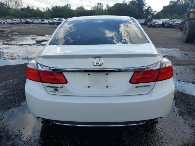 1HGCR2F59DA012490 - 2013 HONDA ACCORD SPORT WHITE photo 6