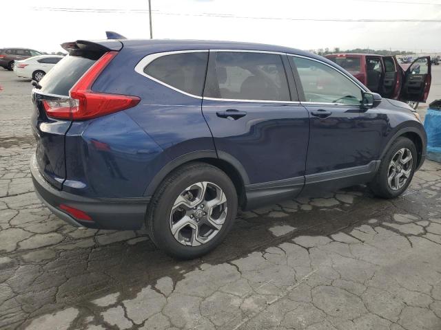 5J6RW1H57KA008485 - 2019 HONDA CR-V EX BLUE photo 3