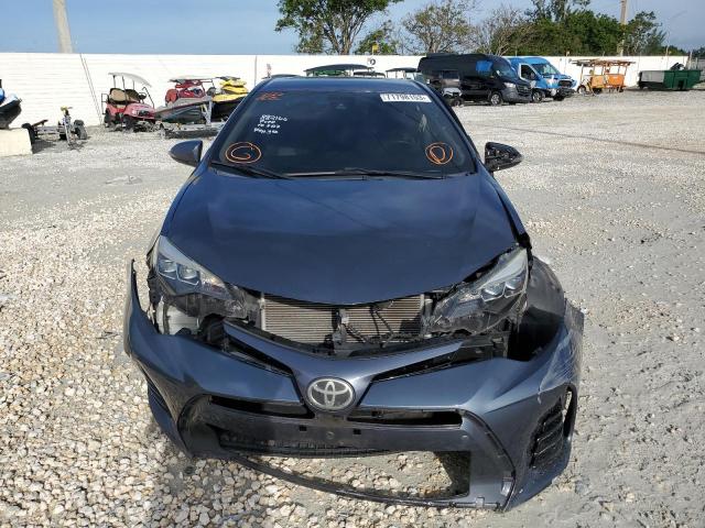 2T1BURHEXHC882166 - 2017 TOYOTA COROLLA L BLUE photo 5