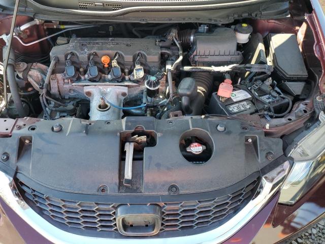 19XFB2F99EE214411 - 2014 HONDA CIVIC EXL MAROON photo 11