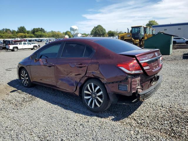 19XFB2F99EE214411 - 2014 HONDA CIVIC EXL MAROON photo 2