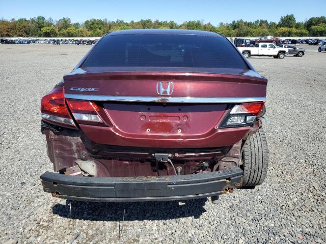 19XFB2F99EE214411 - 2014 HONDA CIVIC EXL MAROON photo 6