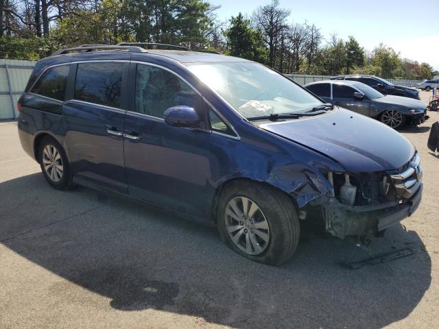 5FNRL5H68FB008667 - 2015 HONDA ODYSSEY EXL BLUE photo 4