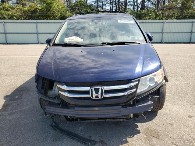 5FNRL5H68FB008667 - 2015 HONDA ODYSSEY EXL BLUE photo 5