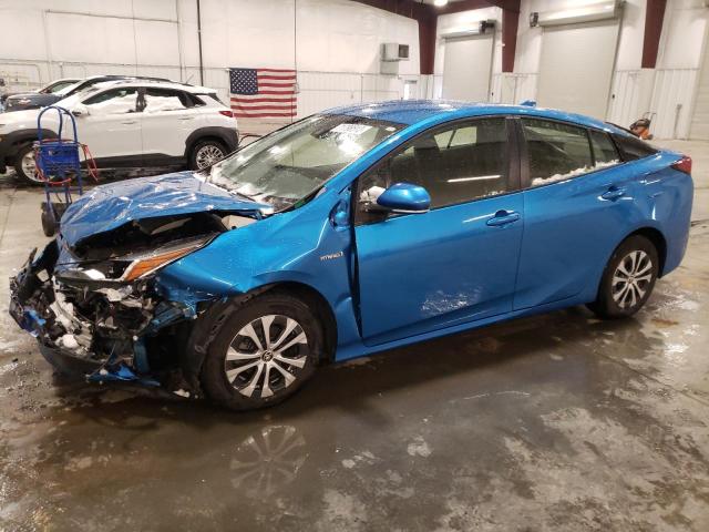 JTDL9MFU6M3025736 - 2021 TOYOTA PRIUS LE BLUE photo 1