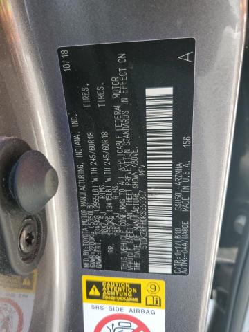 5TDKZRFH0KS555367 - 2019 TOYOTA HIGHLANDER SE 灰色 照片 13