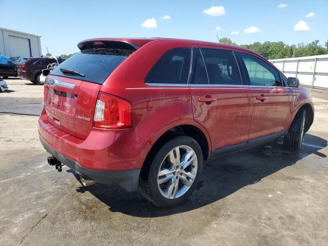 2FMDK3KC0DBA51423 - 2013 FORD EDGE LIMITED RED photo 3