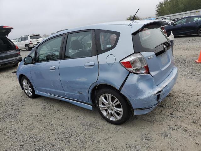 JHMGE88429S044488 - 2009 HONDA FIT SPORT BLUE photo 2