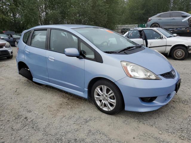 JHMGE88429S044488 - 2009 HONDA FIT SPORT BLUE photo 4