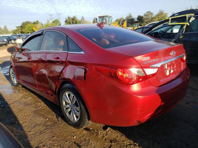 5NPEB4AC4BH306091 - 2011 HYUNDAI SONATA GLS RED photo 2