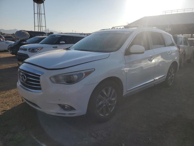 5N1AL0MN8DC337310 - 2013 INFINITI JX35 WHITE photo 1