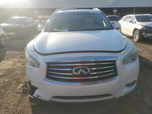 5N1AL0MN8DC337310 - 2013 INFINITI JX35 WHITE photo 5