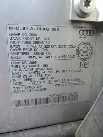 WA1VAAF73HD022831 - 2017 AUDI Q7 PRESTIGE 银色 照片 14