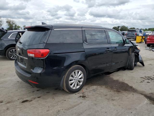 KNDMC5C15F6022785 - 2015 KIA SEDONA EX BLACK photo 3