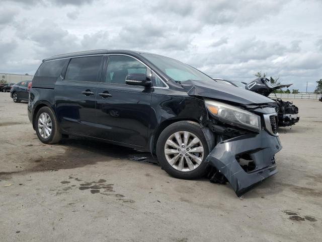 KNDMC5C15F6022785 - 2015 KIA SEDONA EX BLACK photo 4