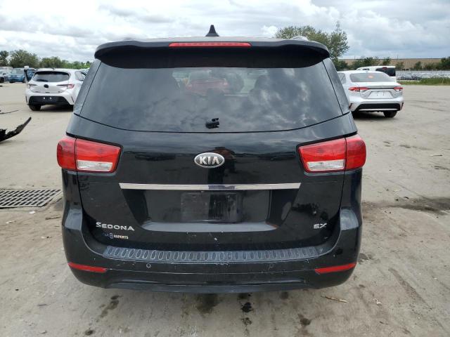 KNDMC5C15F6022785 - 2015 KIA SEDONA EX BLACK photo 6