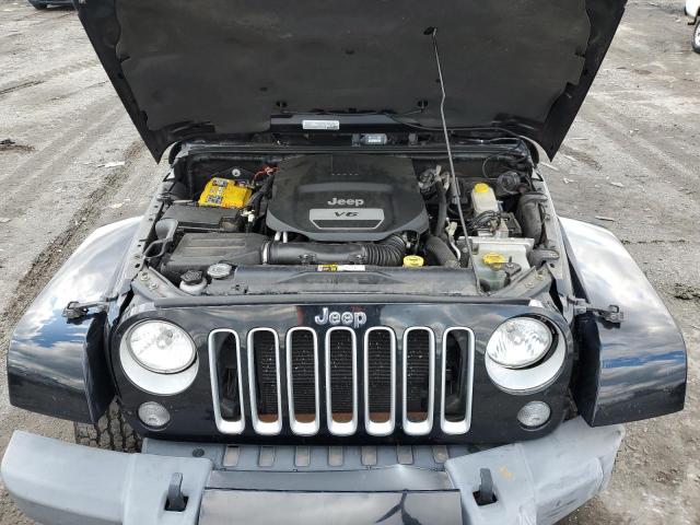 1C4BJWEG3GL172448 - 2016 JEEP WRANGLER U SAHARA BLACK photo 11