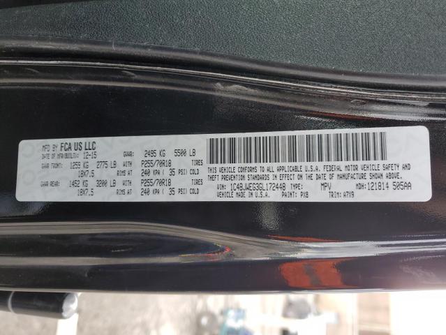 1C4BJWEG3GL172448 - 2016 JEEP WRANGLER U SAHARA BLACK photo 12