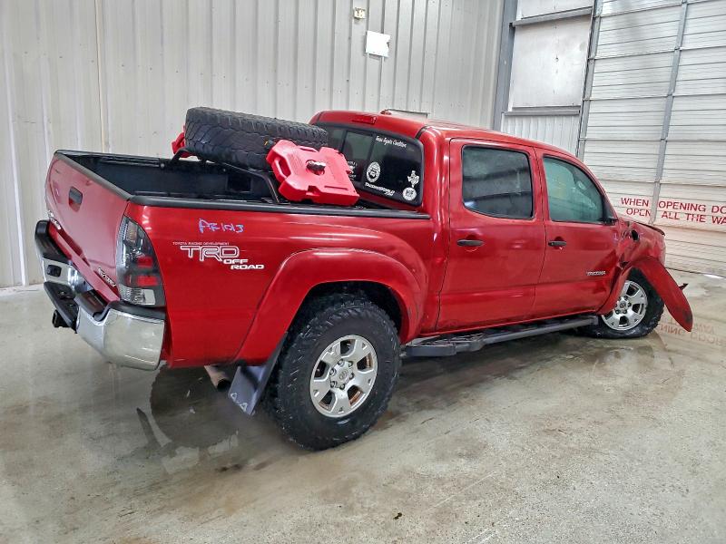 3TMLU42N69M021415 - 2009 TOYOTA TACOMA DOUBLE CAB Granate foto 3