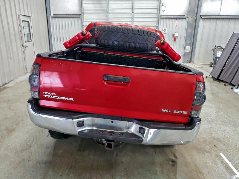 3TMLU42N69M021415 - 2009 TOYOTA TACOMA DOUBLE CAB Granate foto 6